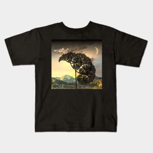 Landscape with Fractal Tree Kids T-Shirt